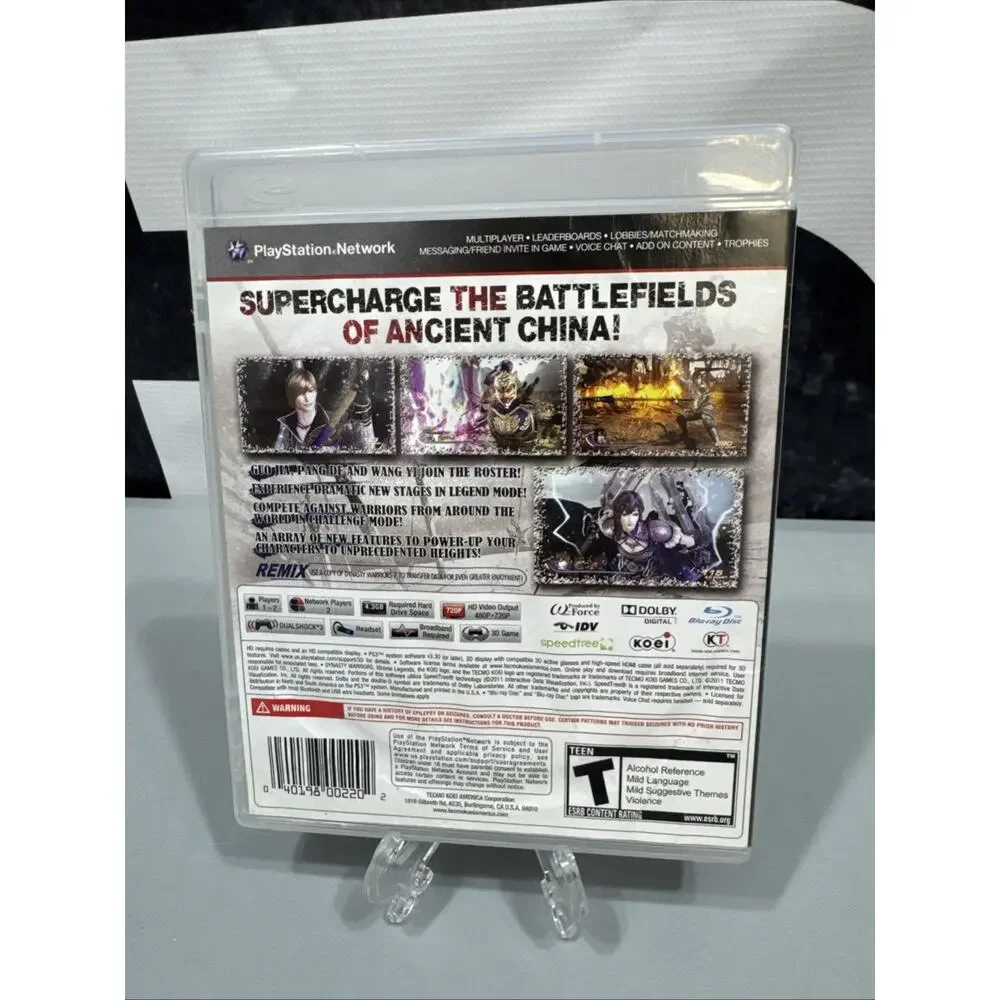 CIB WITH MANUAL Dynasty Warriors 7: Xtreme Legends (Sony PlayStation 3, 2011)
